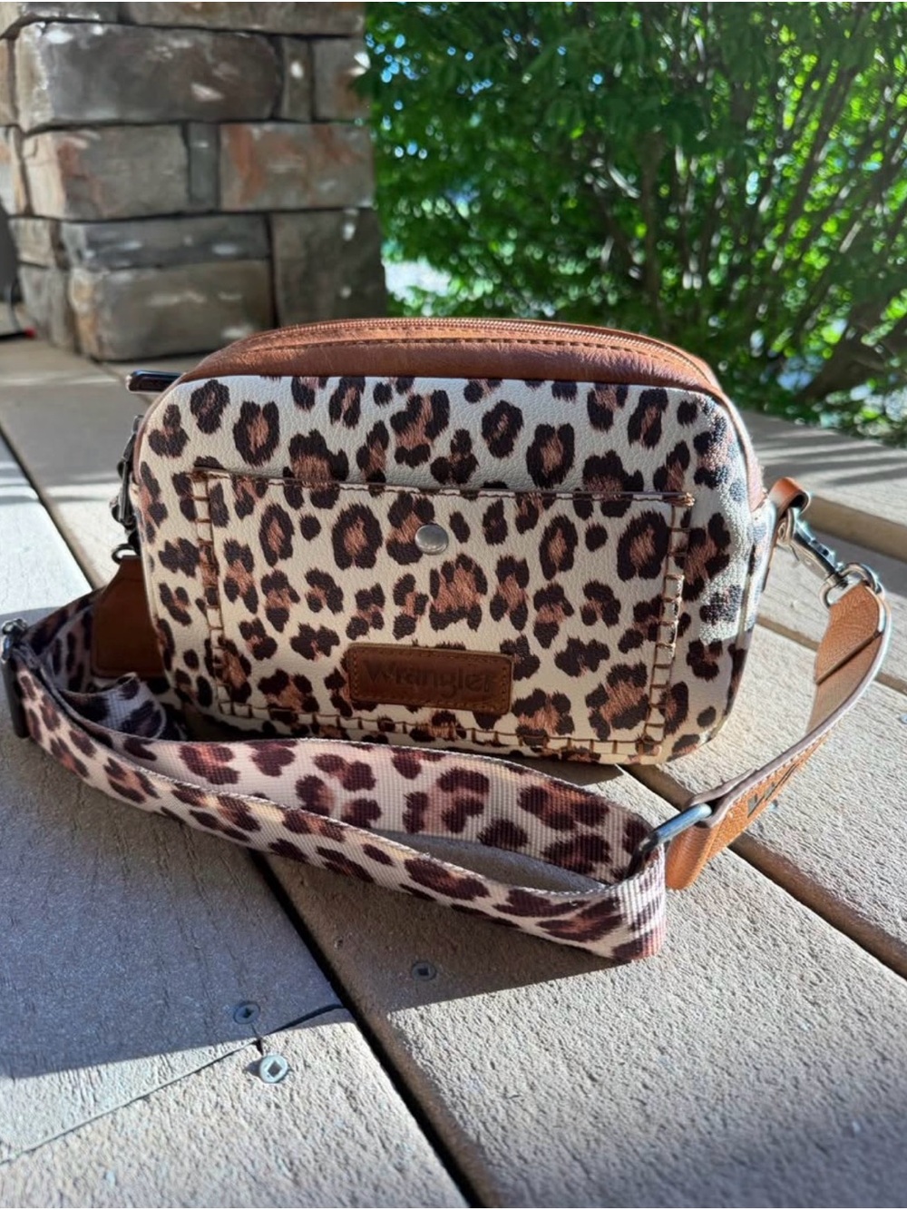 Wrangler Leopard Print Purse